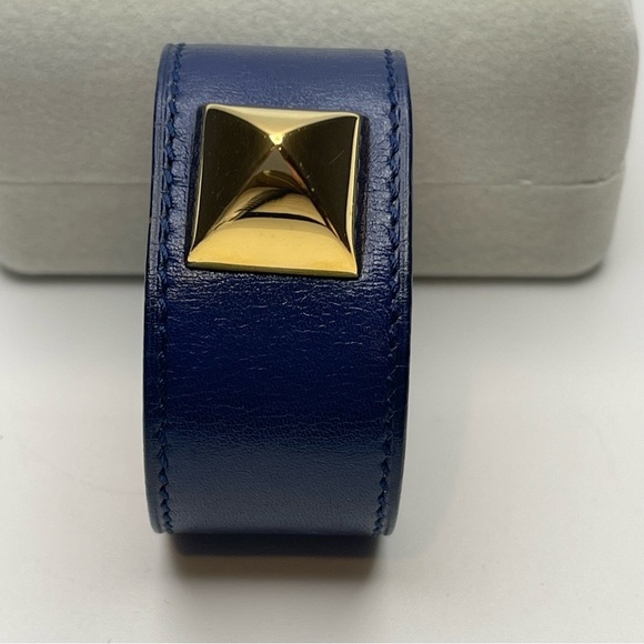 Hermès Leather Medor Stud Wrap Bracelet - Picture 2 of 9